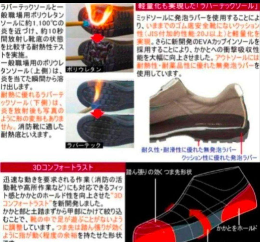 25.0EEE新品ミドリ安全靴RT730Fハトメブラック