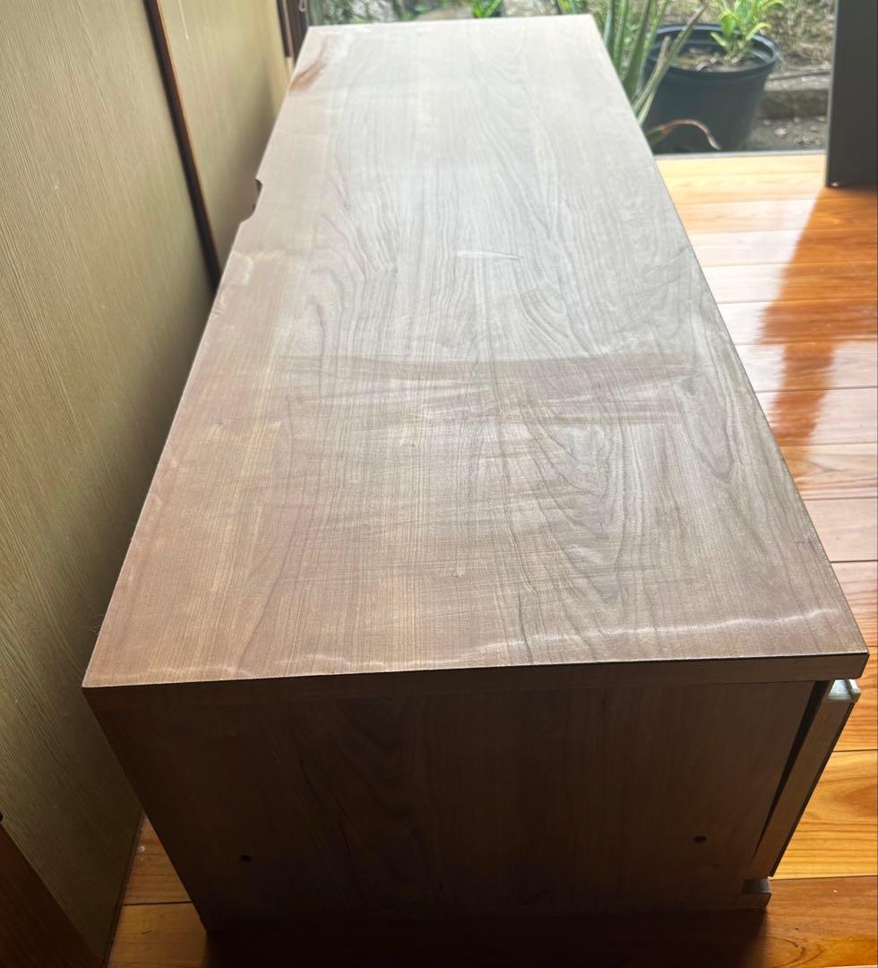 木製 テレビ台 引き出し付き 約幅120cm : 約縦42cm :約高さ30cm