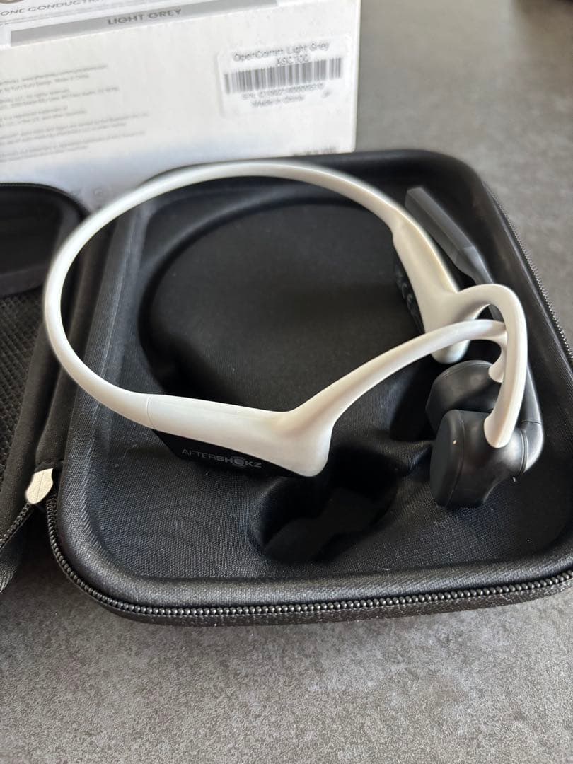 AfterShokz opencomm アフターショックス ライトグレー